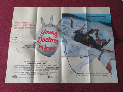 Young Doctors in Love UK Quad Poster Folded Michael McKean Sean Young 1982