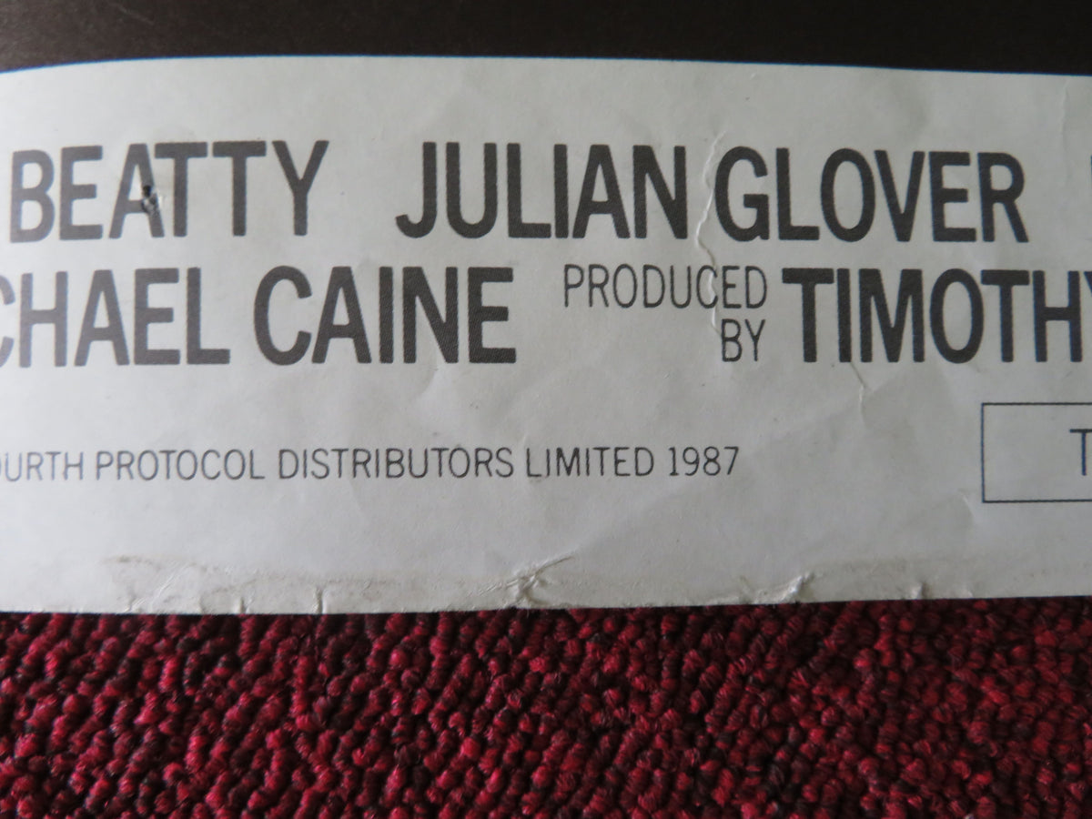 The Fourth Protocol UK Quad Poster Folded Michael Caine Pierce Brosnan 1987