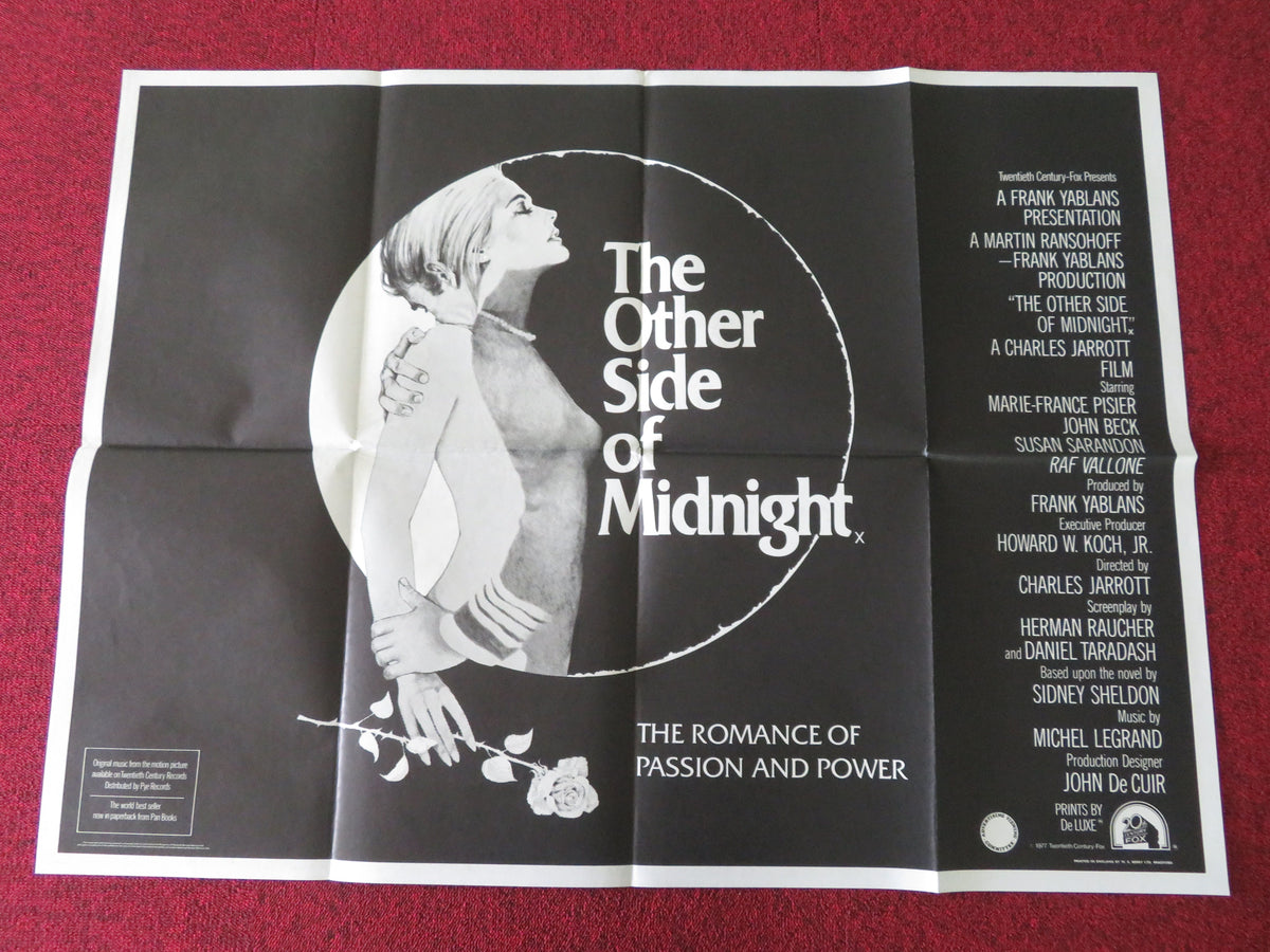 The Other Side of Midnight UK Quad Poster Folded Marie-France Pisier 1977