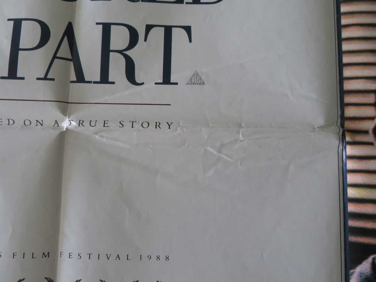 A World Apart UK Quad Poster Folded Barbara Hershey  David Suchet Jodhi May 1988