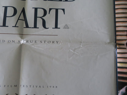 A World Apart UK Quad Poster Folded Barbara Hershey  David Suchet Jodhi May 1988