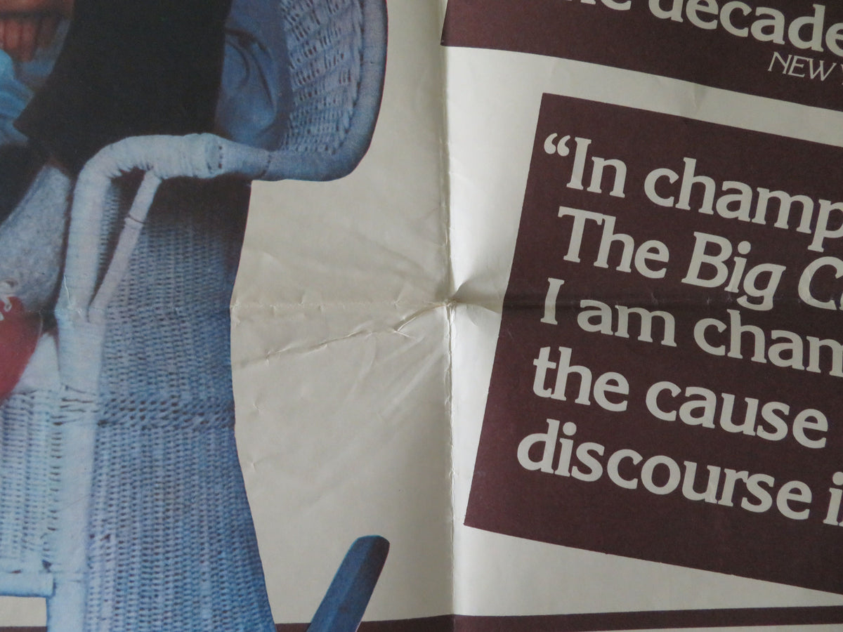 The Big Chill UK Quad Poster Folded Tom Berenger Glenn Close Jeff Goldblum 1983