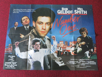 Number One UK Quad Poster Folded Bob Geldof Mel Smith Alison Steadman 1985