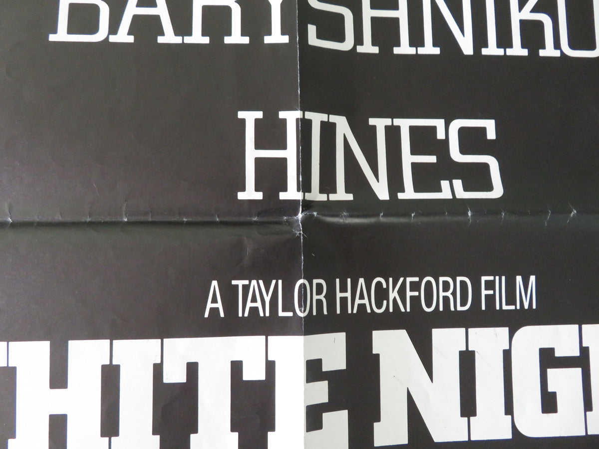 White Nights UK Quad Poster Folded Mikhail Baryshnikov Gregory Hines 1985