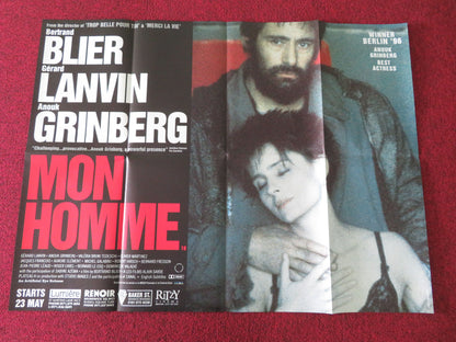 Mon Homme UK Quad Poster Folded Anouk Grinberg Gérard Lanvin 1996