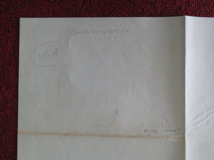Candido Erotico UK Quad Poster Folded Lilli Carati Mircha Carven 1978