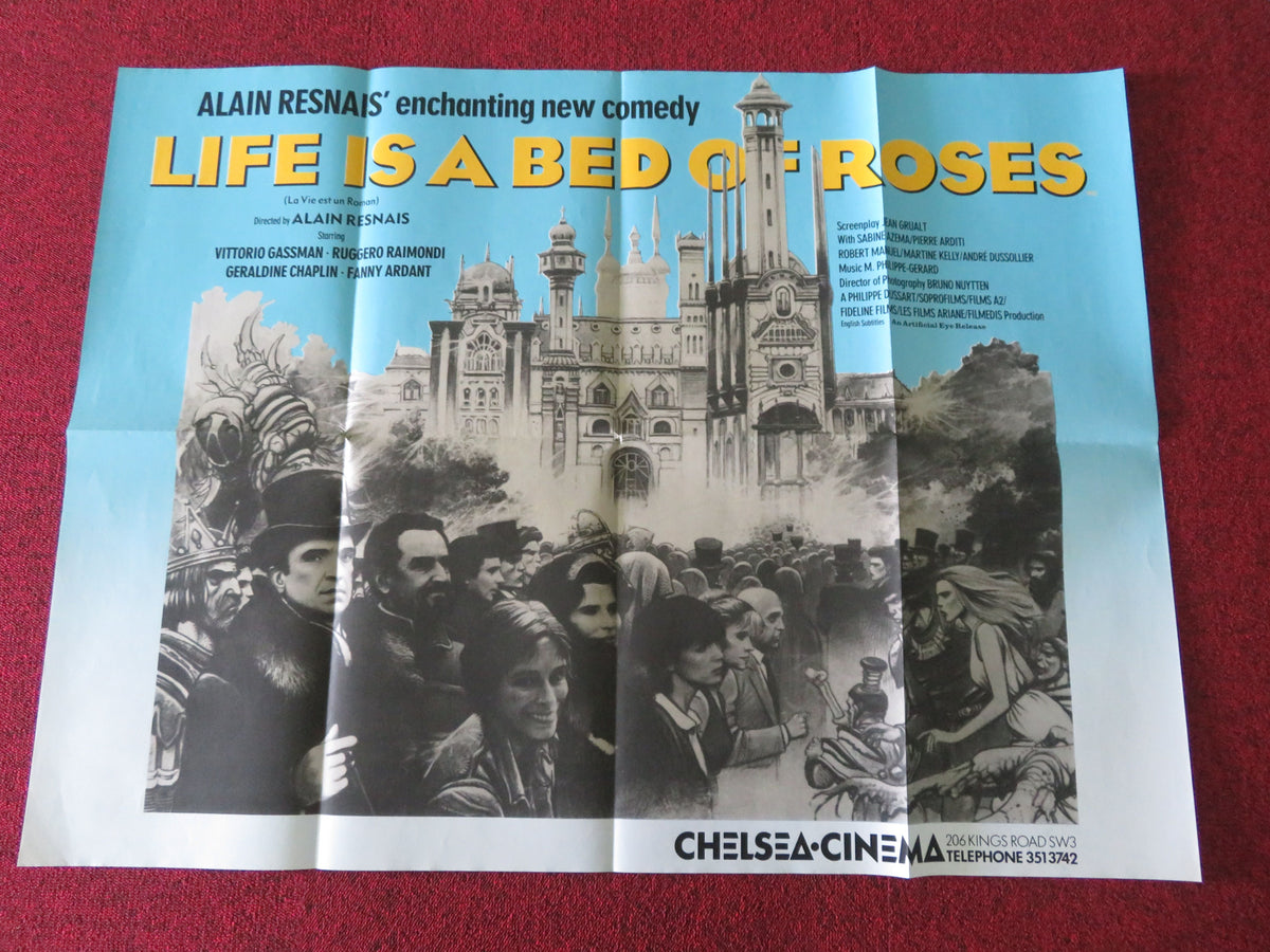 Life Is a Bed of Roses UK Quad Poster Folded Vittorio Gassman 1983