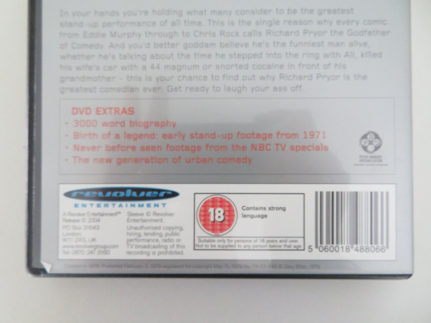 Richard Pryor: Live in Concert - B (DVD) 1979 Region 2