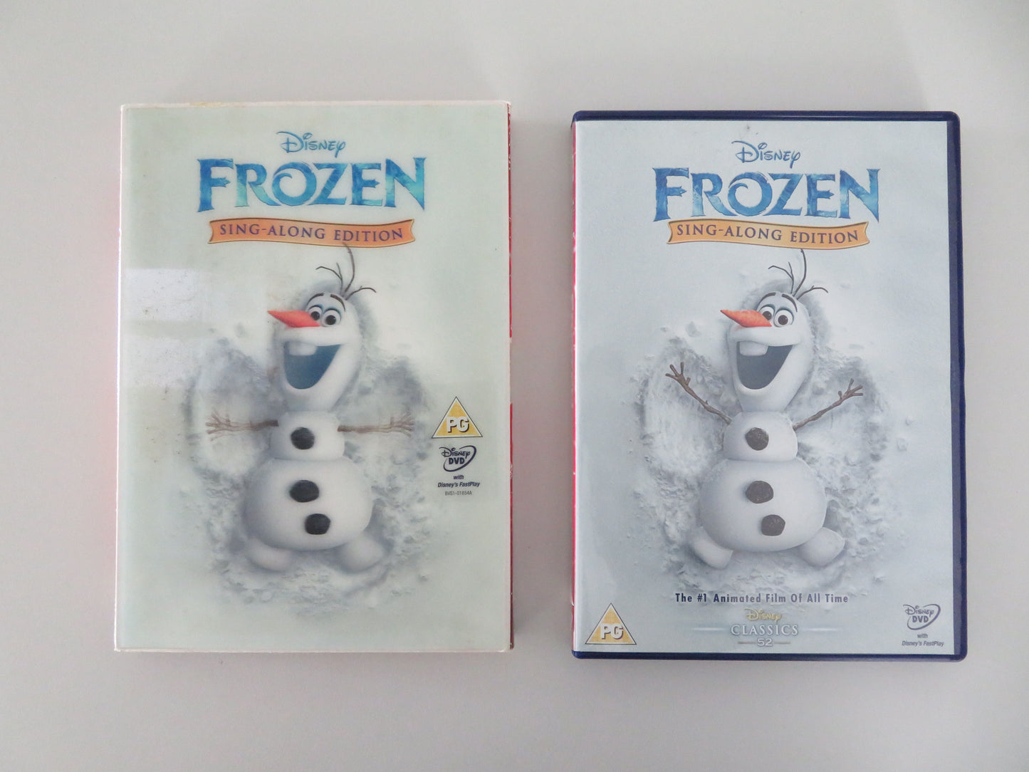 Frozen - Sing-Along Edition (DVD) Disney Kristen Bell Idina Menzel 2013 Region 2