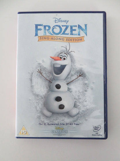 Frozen - Sing-Along Edition (DVD) Disney Kristen Bell Idina Menzel 2013 Region 2