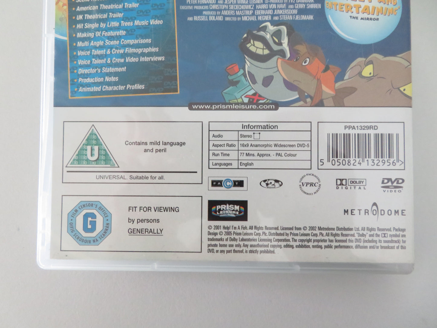 Help! I'm a Fish (DVD) Sebastian Jessen, Pil Neja 2000 Region 2