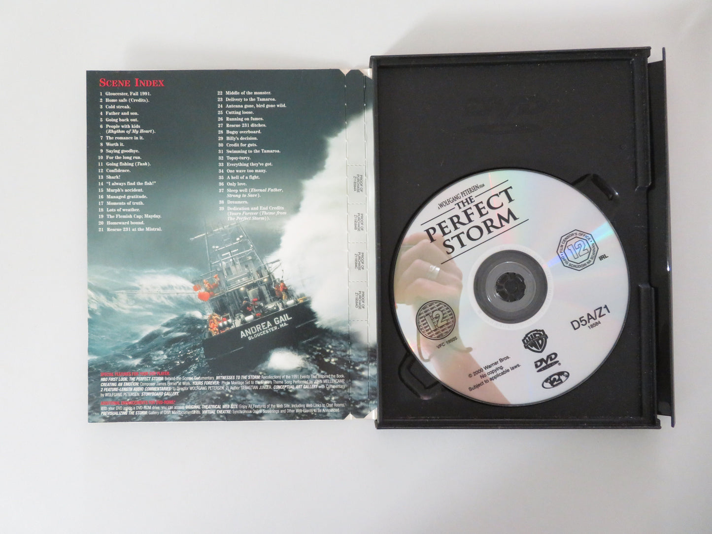The Perfect Storm - B (DVD) George Clooney Mark Wahlberg 2000 Region 2