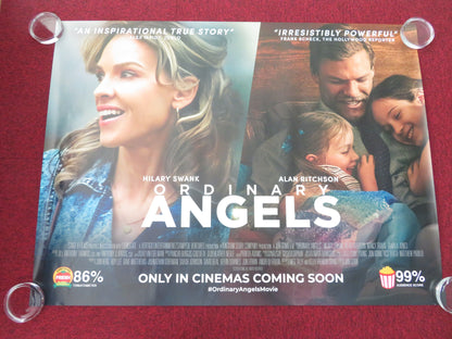 Ordinary Angels UK Quad Rolled Poster Hilary Swank Alan Ritchson 2024