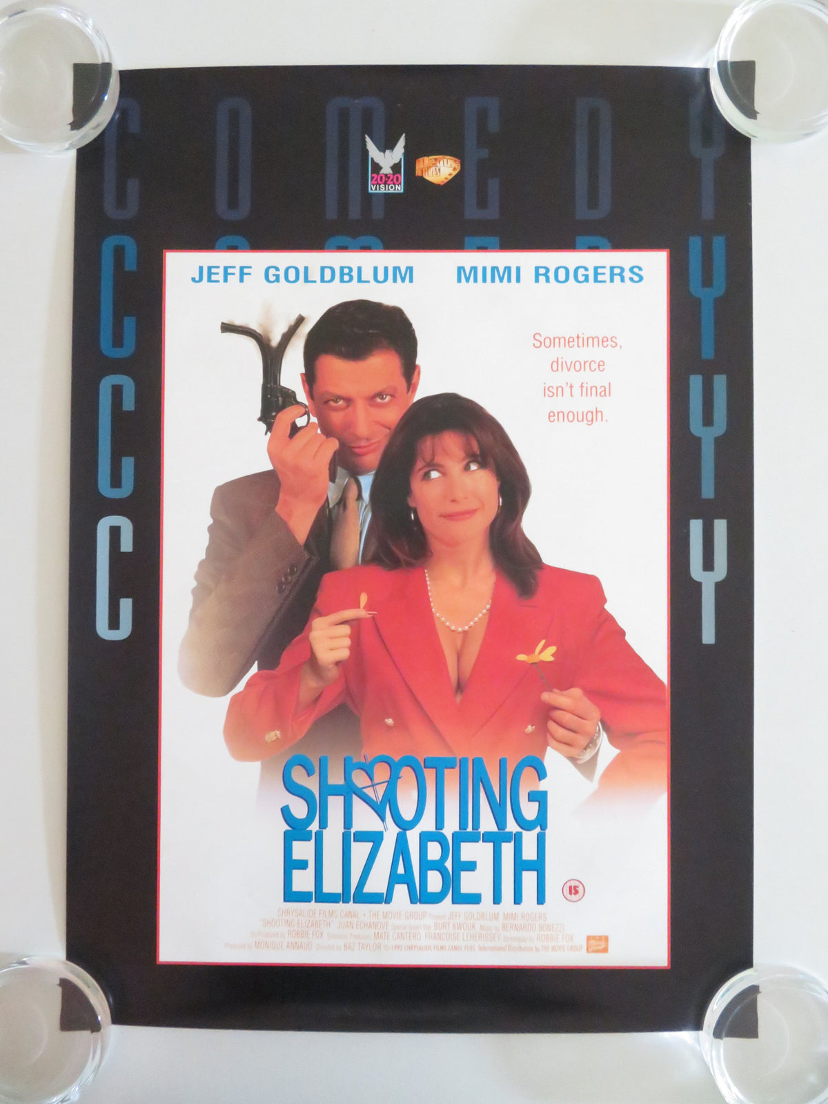 Shooting Elizabeth VHS Video Poster Jeff Goldblum Mimi Rogers 1992