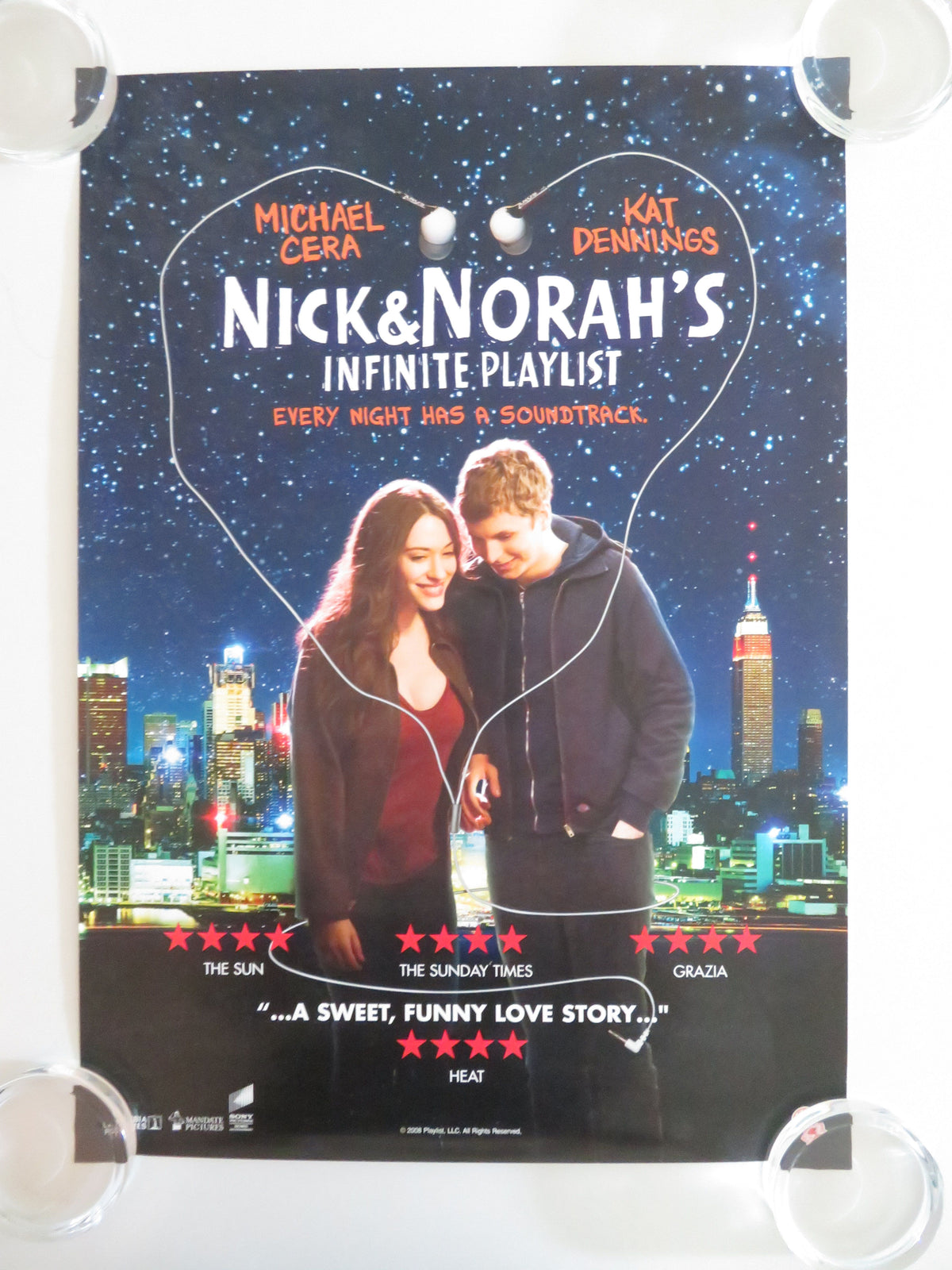 Nick and Norah's Infinite Playlist VHS Video Poster Michael Cera Dennings 2008