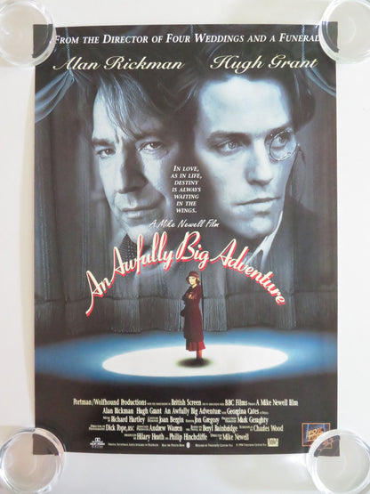 An Awfully Big Adventure VHS Video Poster Hugh Grant Alan Rickman 1995