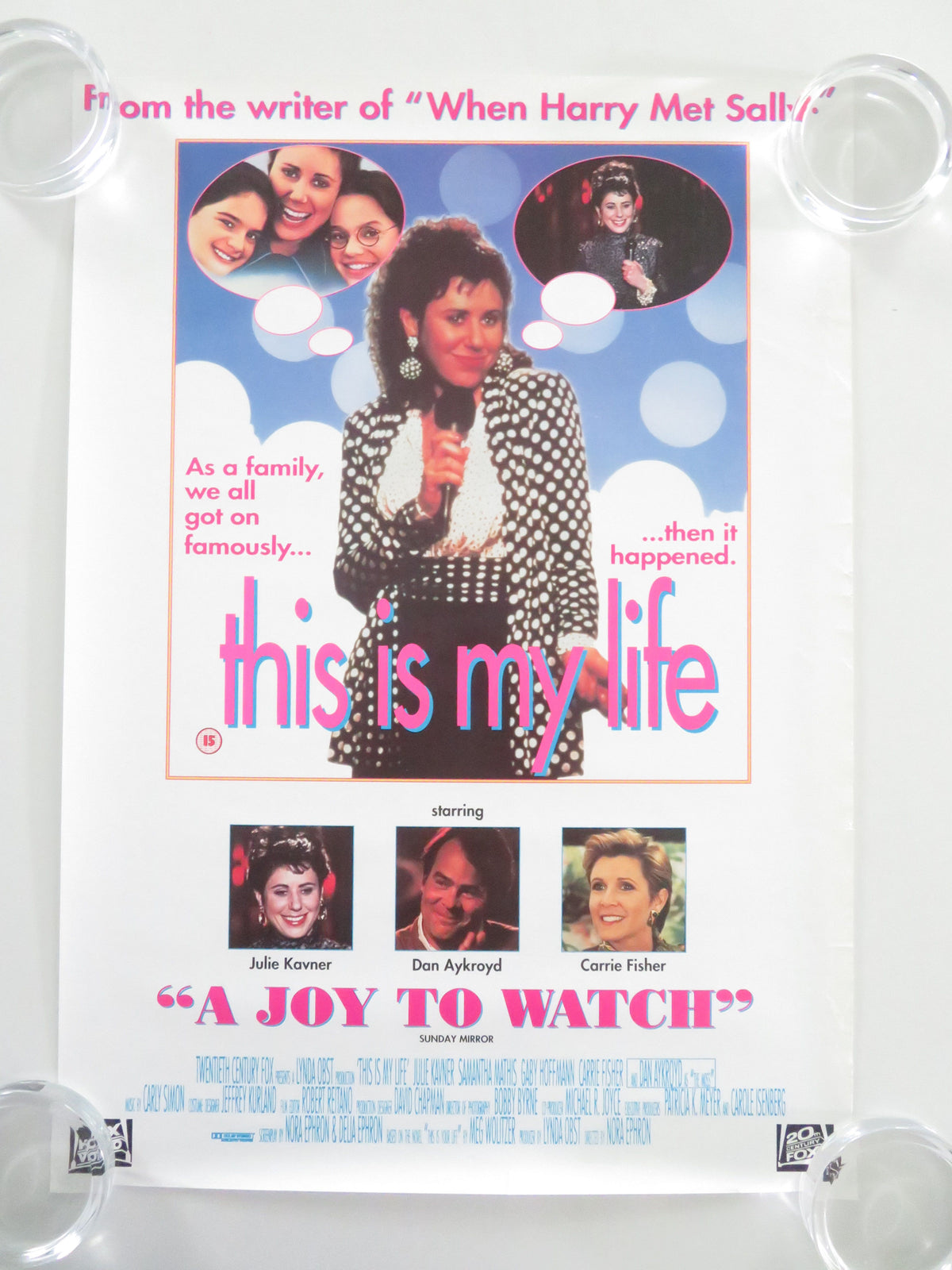 This Is My Life VHS Video Poster Carrie Fisher Dan Aykroyd 1992