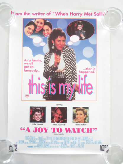 This Is My Life VHS Video Poster Carrie Fisher Dan Aykroyd 1992