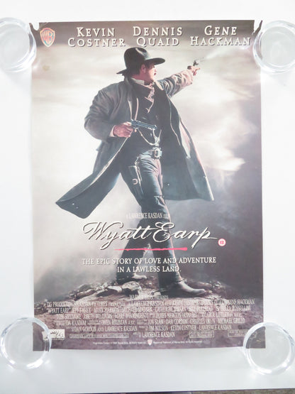Wyatt Earp VHS Video Poster Kevin Costner Dennis Quaid Hackman 1994