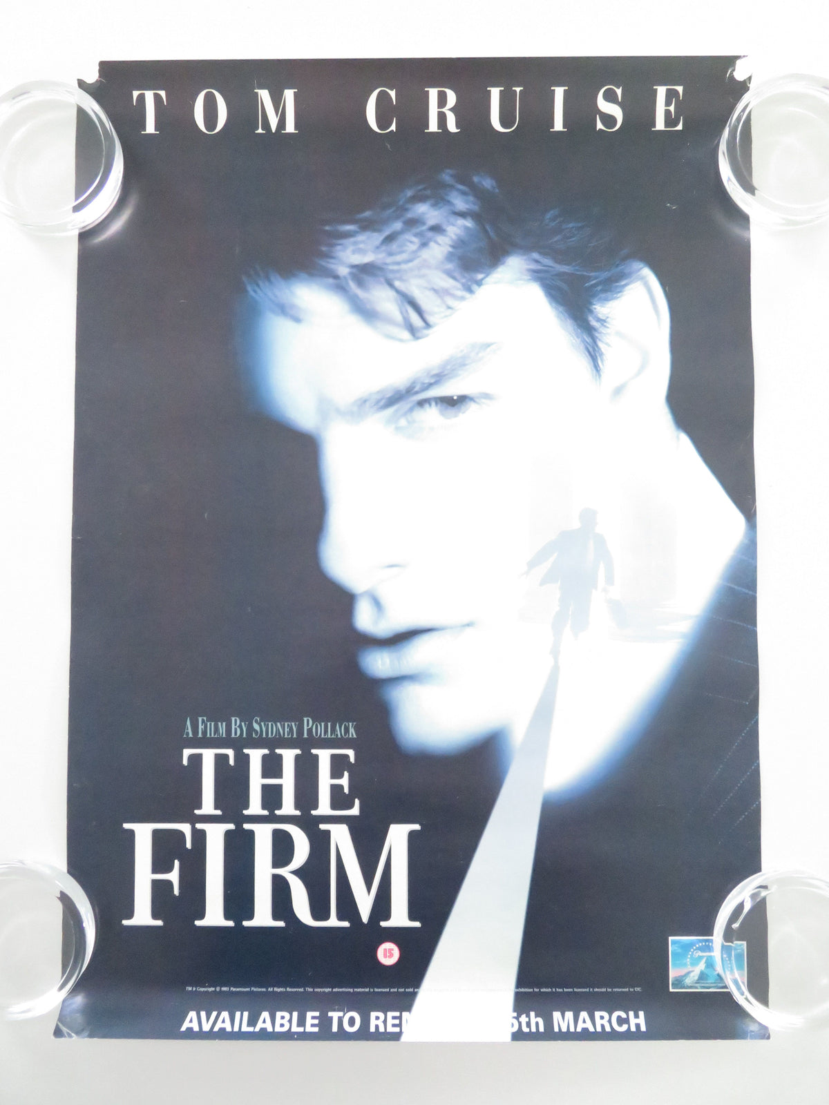 The Firm VHS Video Poster Tom Cruise Jeanne Tripplehorn Hackman 1993