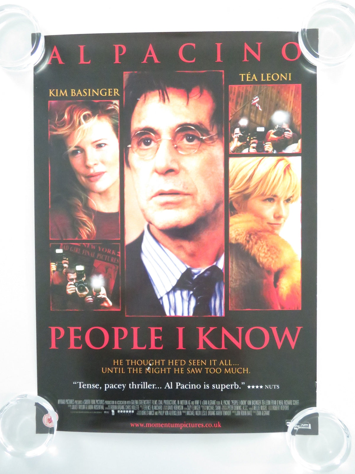 People I Know VHS Video Poster Al Pacino Téa Leoni 2002