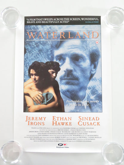 Waterland VHS Video Poster Jeremy Irons Sinéad Cusack Hawke 1992