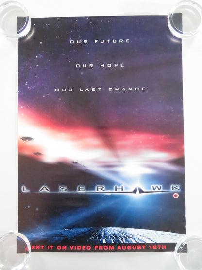 Laserhawk VHS Video Poster Jason James Richter Mark Hamill 1997