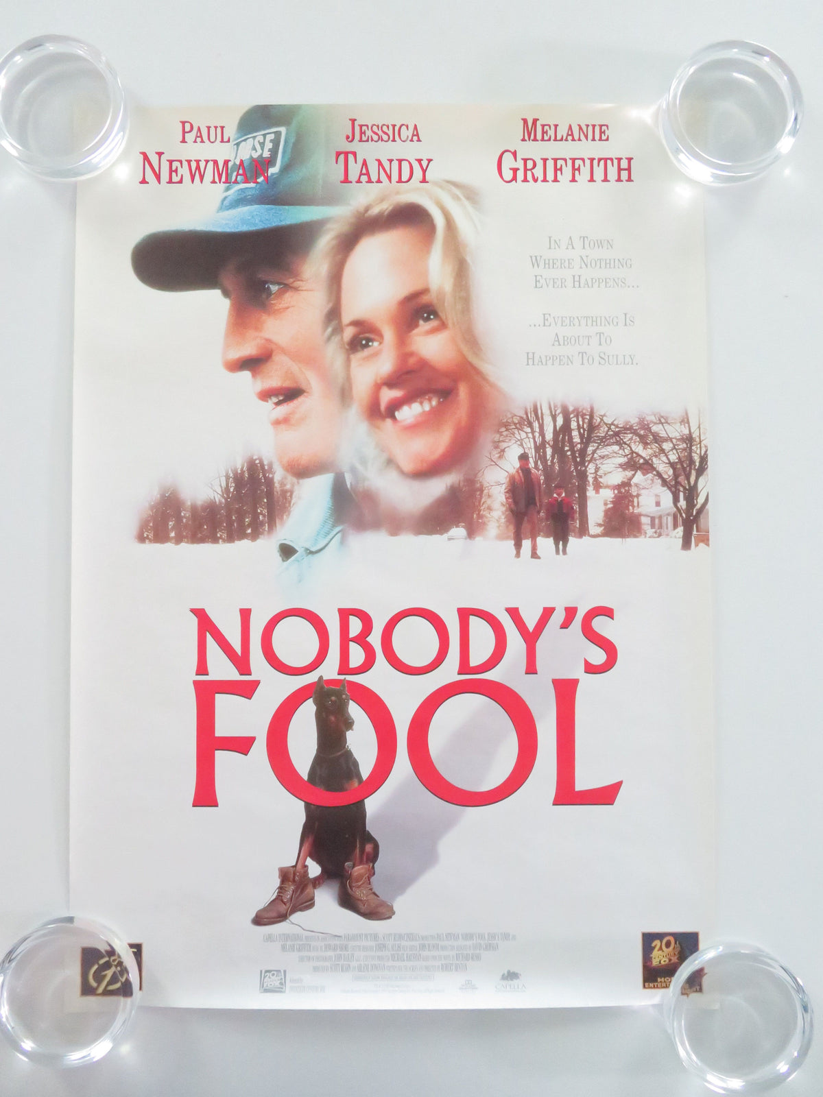 Nobody's Fool VHS Video Poster Paul Newman Bruce Willis 1994