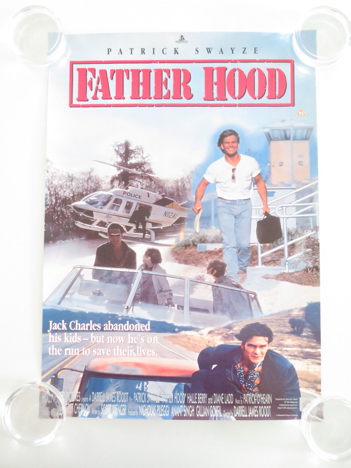 Father Hood VHS Video Poster Patrick Swayze Halle Berry 1993