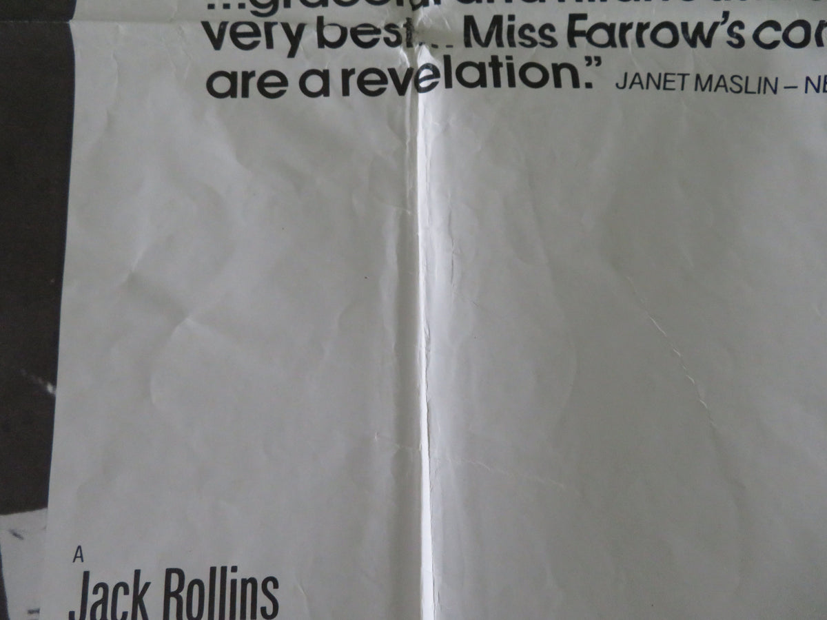 Broadway Danny Rose UK Quad Poster Folded Woody Allen Mia Farrow 1984