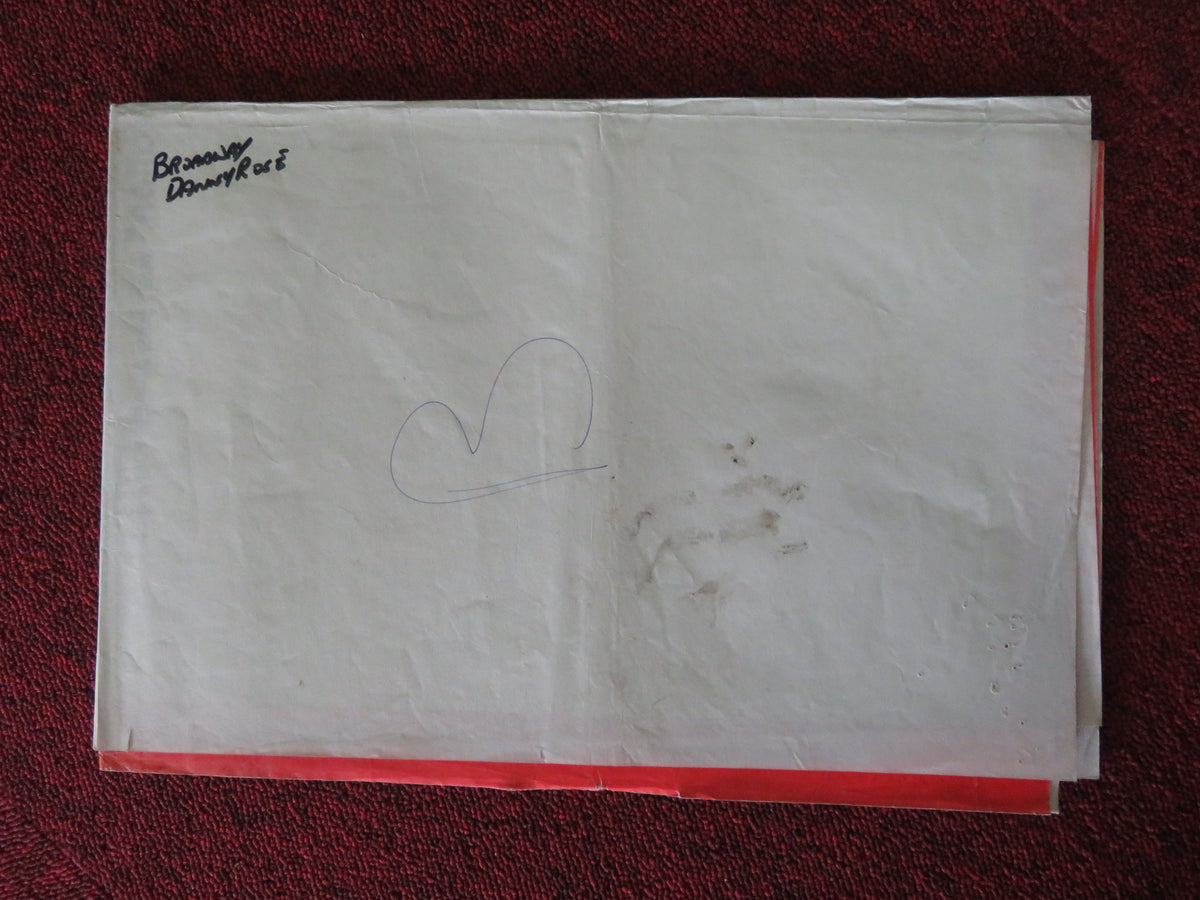 Broadway Danny Rose UK Quad Poster Folded Woody Allen Mia Farrow 1984