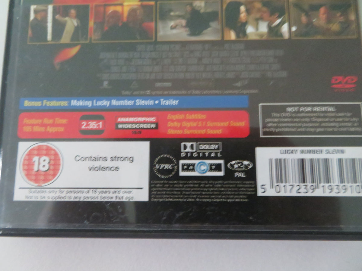 Lucky Number Slevin (DVD) Josh Hartnett Morgan Freeman Region 2