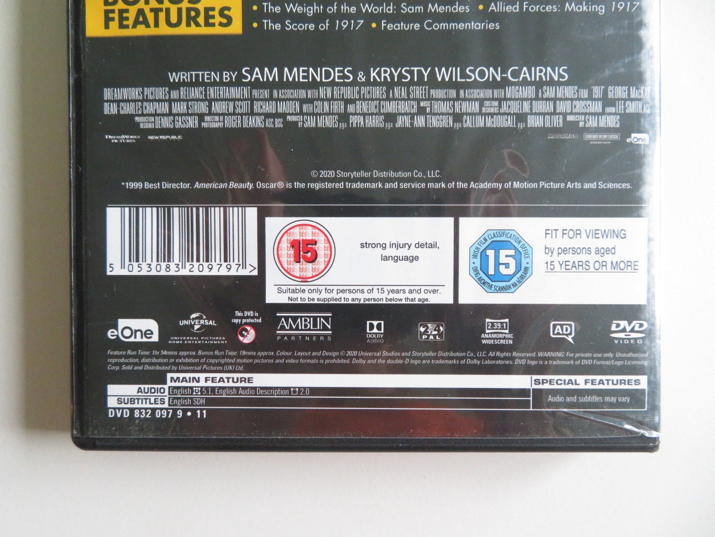 1917 (DVD) COLIN FIRTH GEORGE MACKAY 2019 REGION 2,4 Movie posters