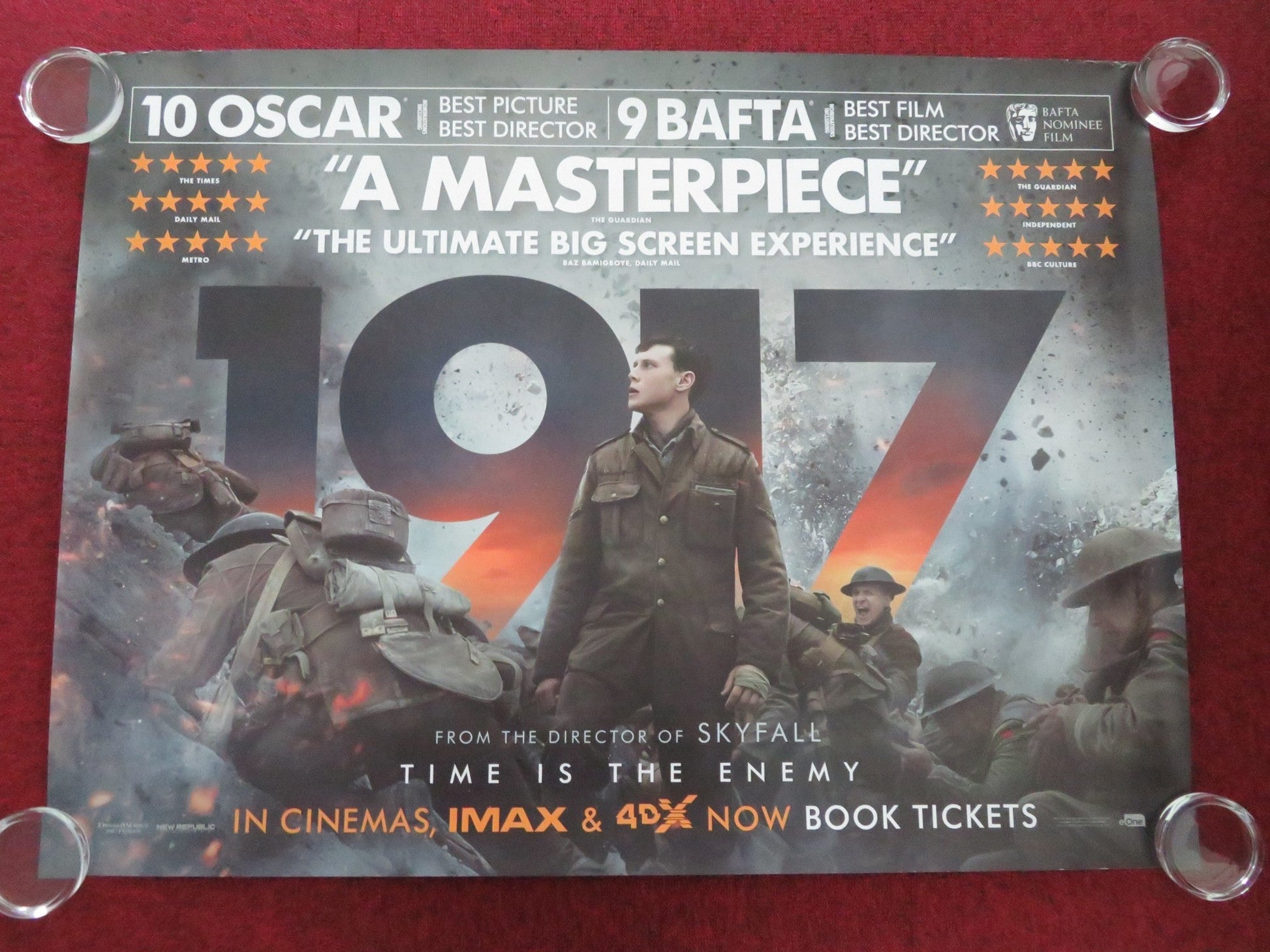 1917 UK QUAD ROLLED POSTER GEORGE MACKAY ANDREW SCOTT COLIN FIRTH 2019 Movie posters