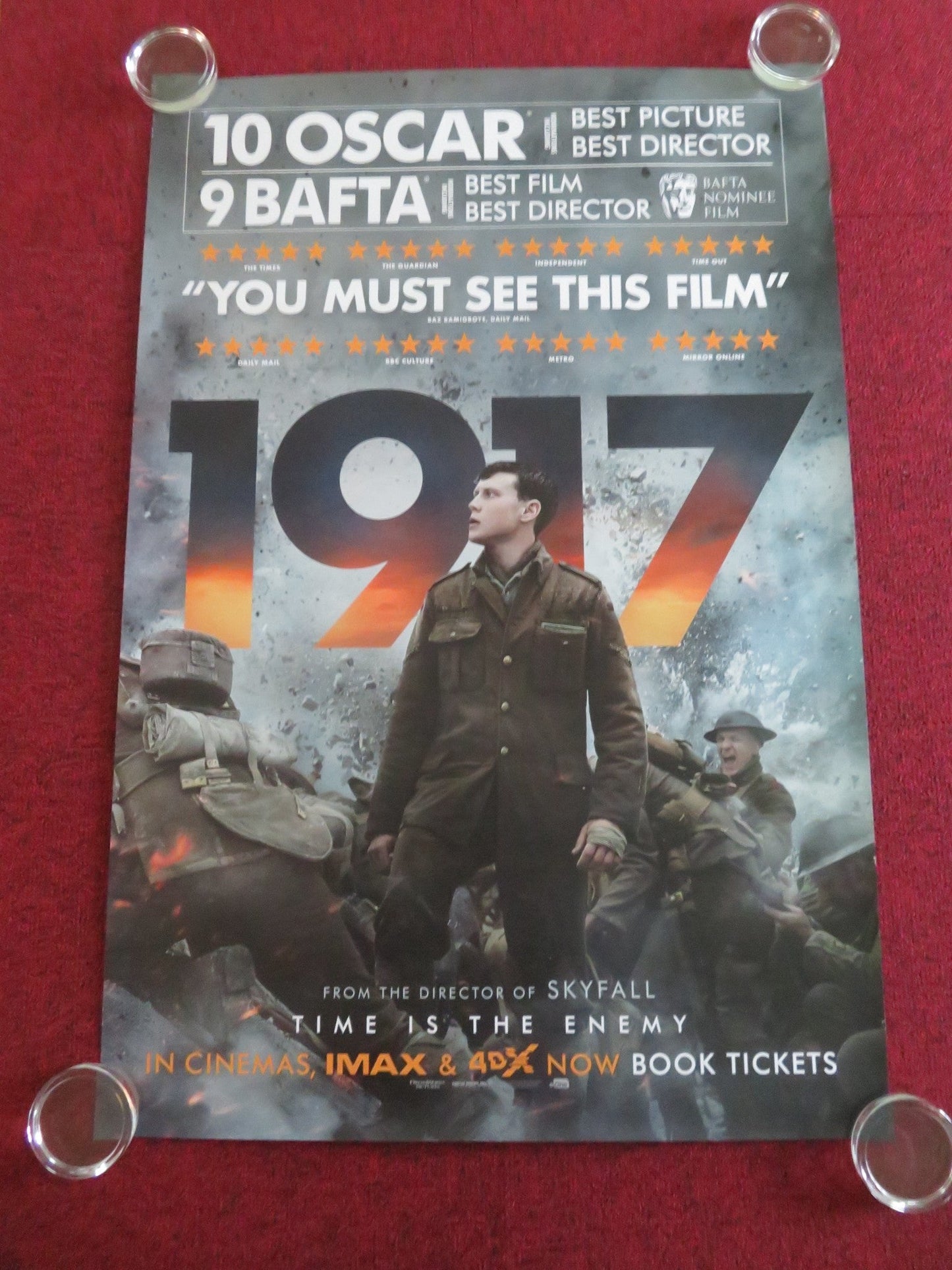 1917 US ONE SHEET ROLLED POSTER COLIN FIRTH GEORGE MACKAY 2019 Movie posters