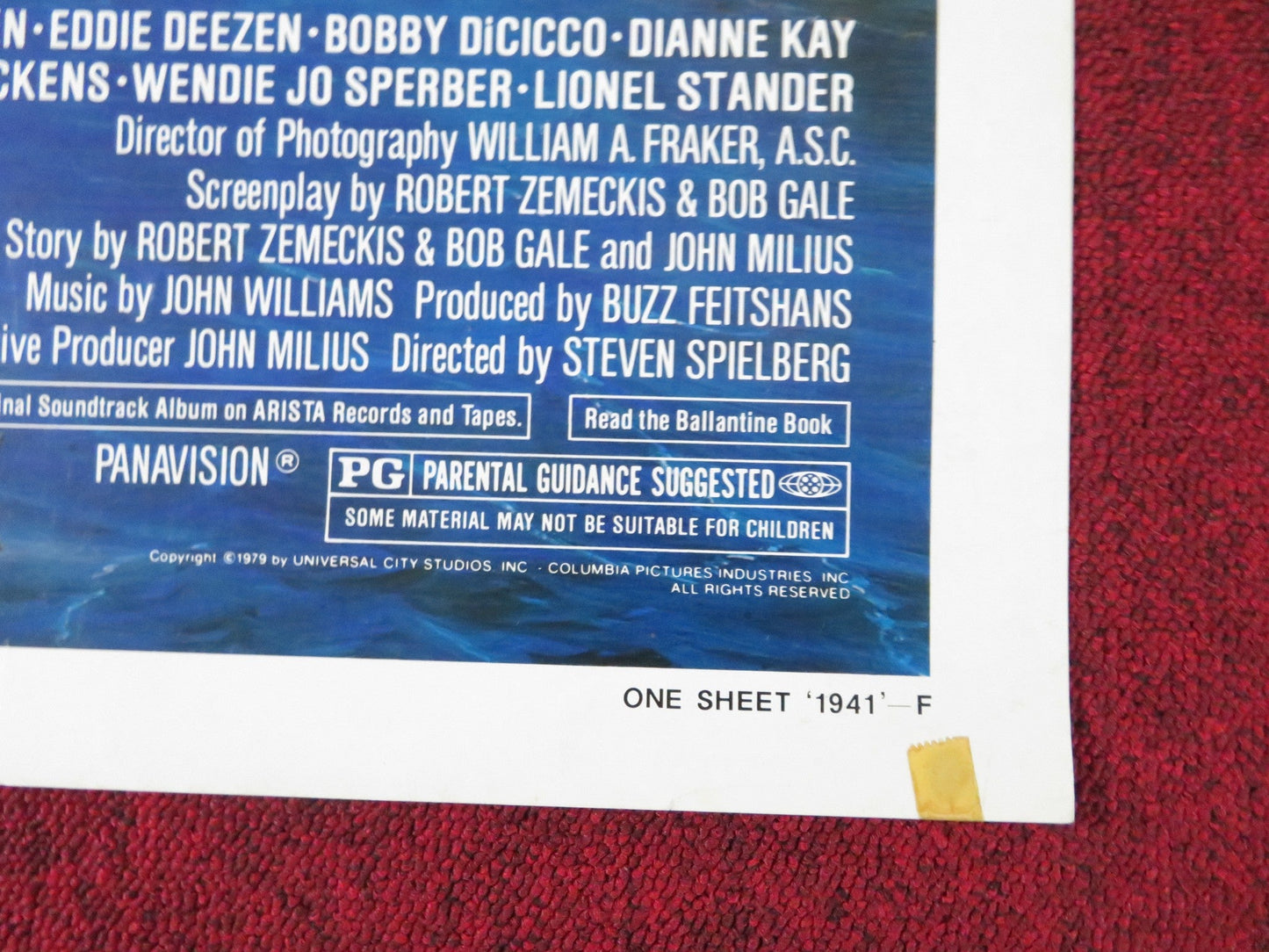 1941 - STYLE F FOLDED US ONE SHEET POSTER SPIELBERG DAN AYKROYD J. BELUSHI 1979 - Rendezvous Cinema