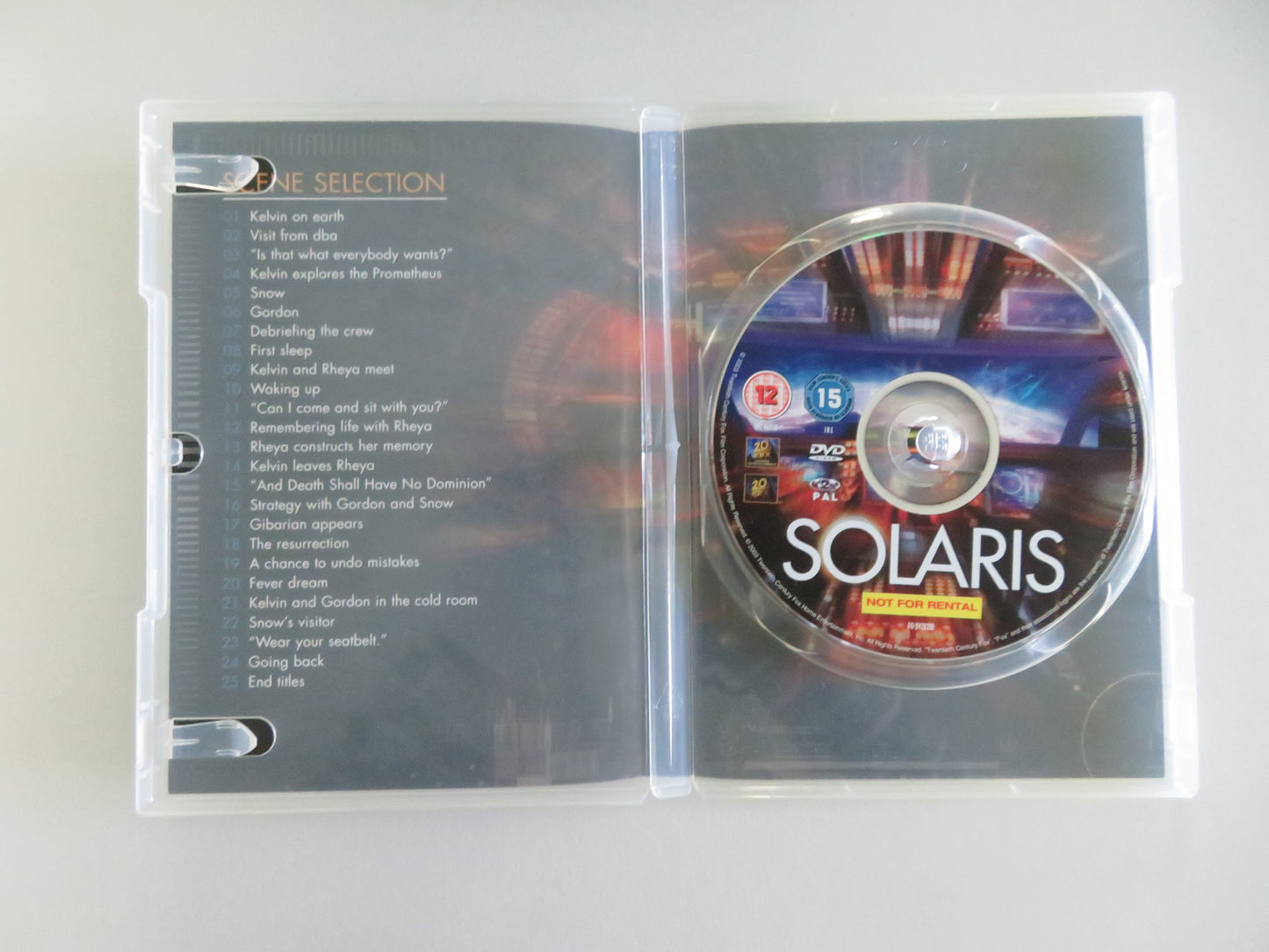 Solaris (DVD) George Clooney Natascha McElhone 2002 Region 2