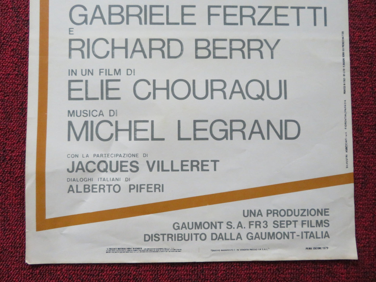 2 VOLTE DONNA ITALIAN LOCANDINA POSTER ANOUK AIMEE RICHARD BERRY 1978 - Rendezvous Cinema