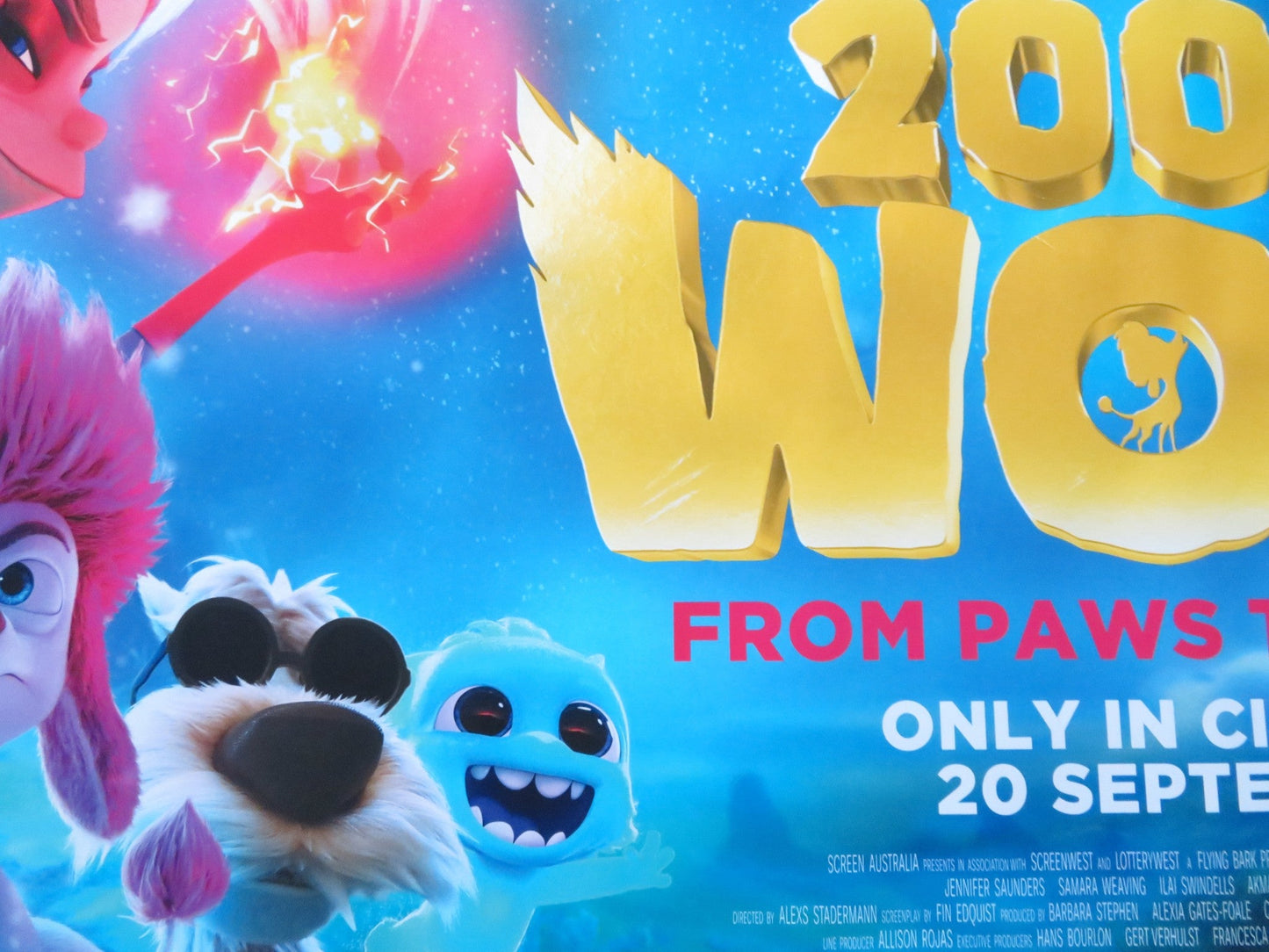 200% WOLF UK QUAD ROLLED POSTER JENNIFER SAUNDERS ILAI SWINDELLS 2024 Rendezvous Cinema Movie posters