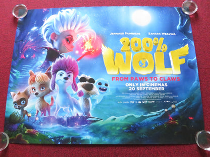 200% WOLF UK QUAD ROLLED POSTER JENNIFER SAUNDERS ILAI SWINDELLS 2024 Rendezvous Cinema Movie posters