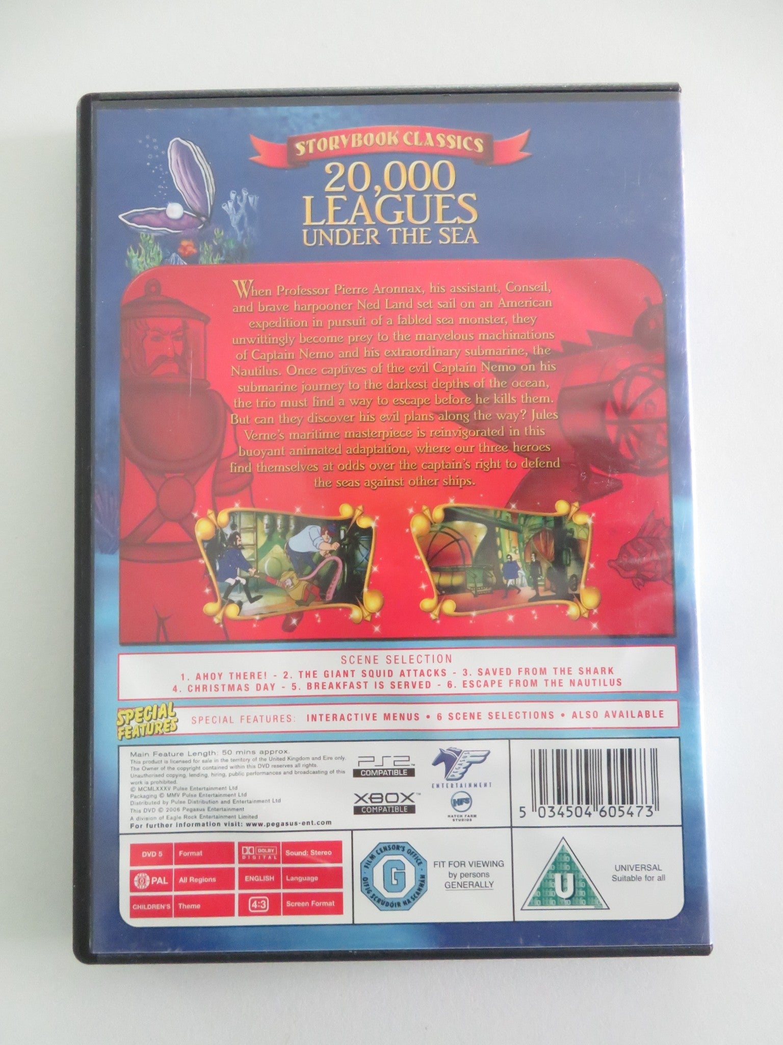 20,000 Leagues Under The Sea (DVD) Tom Burlinson Colin Borgonon 1985 Region 0 Movie posters