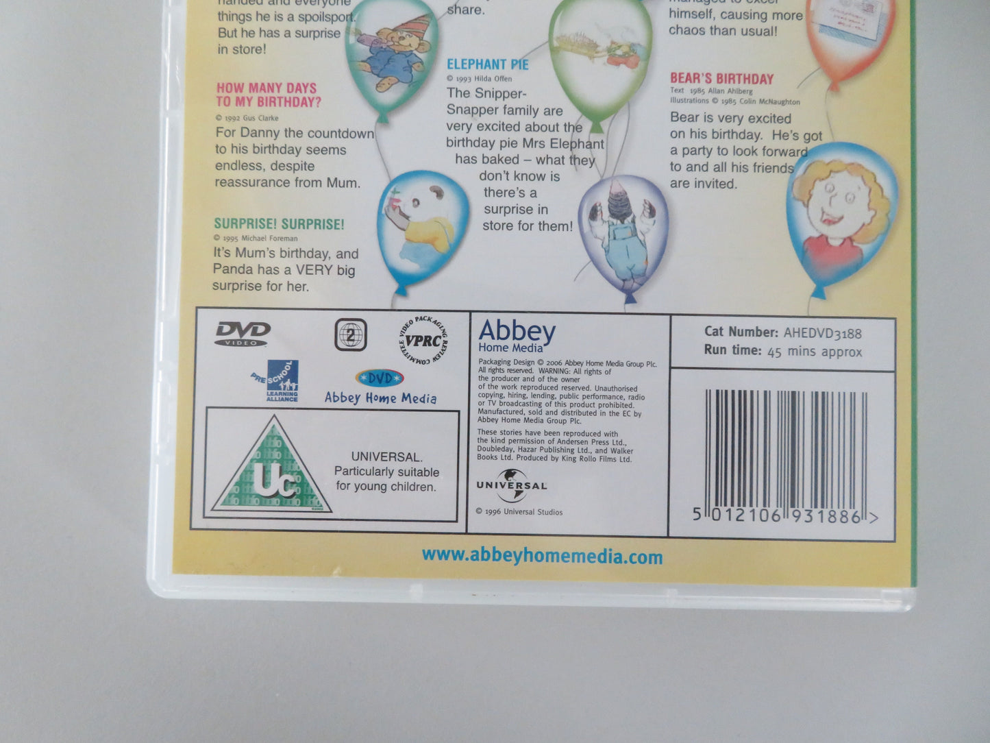 The Happy Birthday DVD (DVD) Lynda Bellingham Bernard Cribbens 1996 Region 2