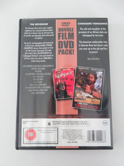 The Revenger + Codename Vengeance (DVD) Oliver Reed Frank Zagarino 1990 Region 0