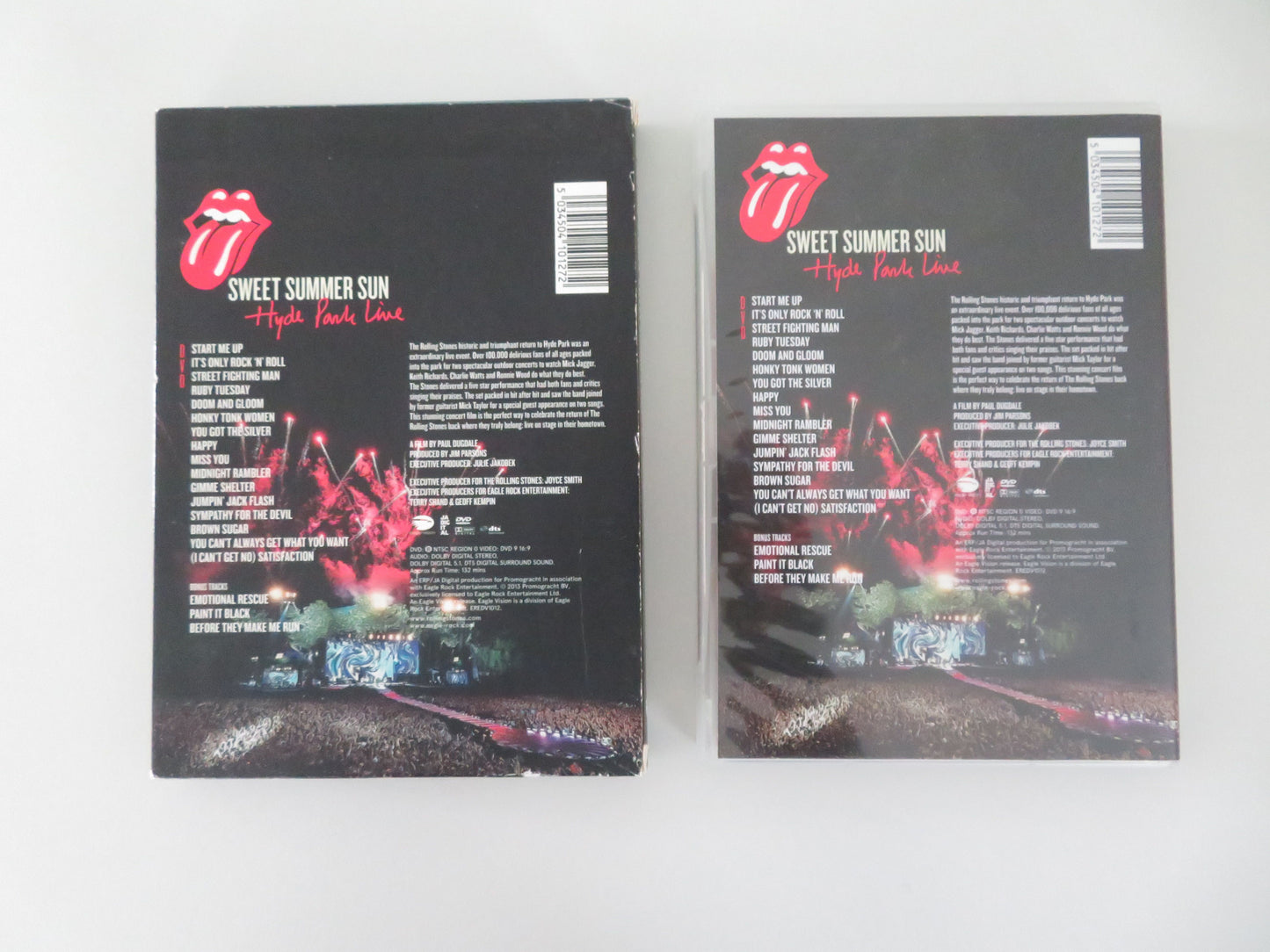 The Rolling Stones: Sweet Summer Sun - Hyde Park Live (DVD) 2013 Region 2
