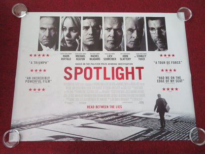 Spotlight - B UK Quad Rolled Poster Mark Ruffalo Michael Keaton R. McAdams 2015