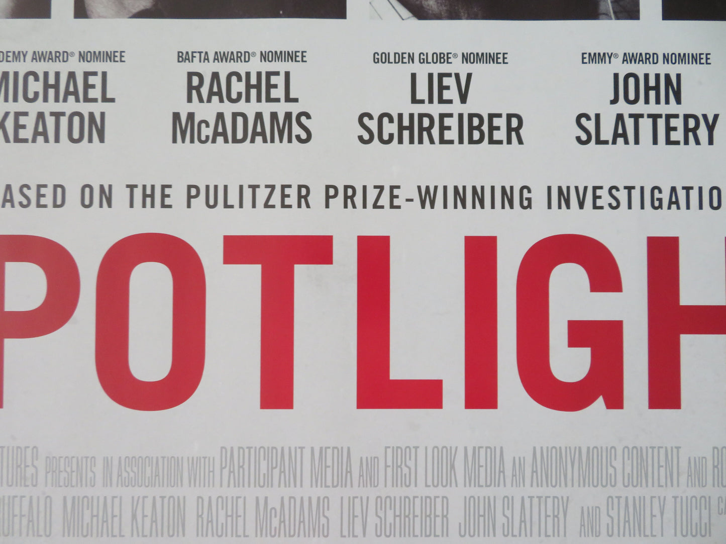 Spotlight - B UK Quad Rolled Poster Mark Ruffalo Michael Keaton R. McAdams 2015