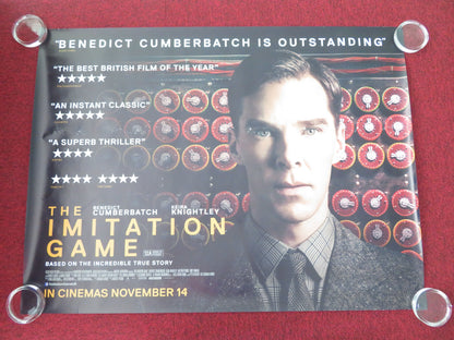 The Imitation Game UK Quad Rolled Poster Benedict Cumberbatch K. Knightley 2014