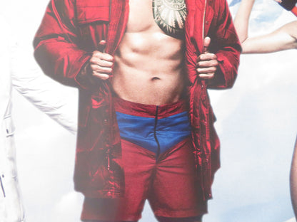Baywatch - B UK Quad Rolled Poster Dwayne Johnson Zac Efron 2017