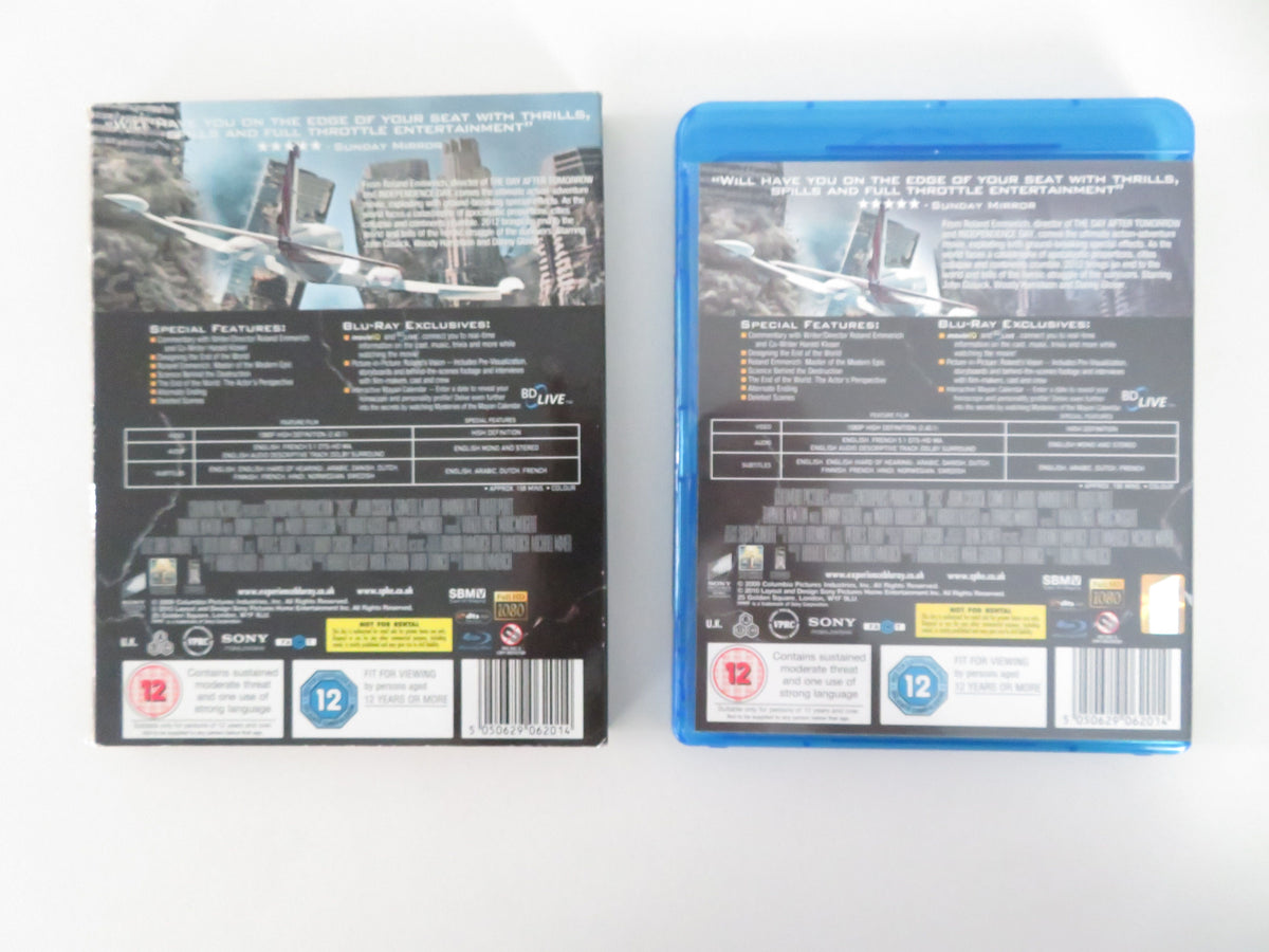 2012 (BLU-RAY) John Cusack Thandiwe Newton Chiwetel Ejiofor 2009 Region A,B,C