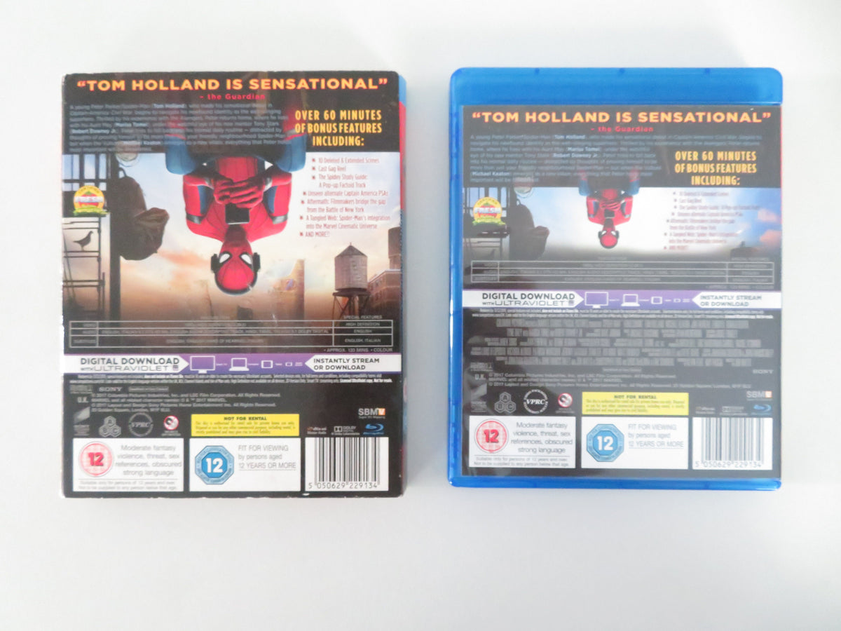 Spider-Man: Homecoming (BLU-RAY) Marvel Tom Holland M. Keaton 2017 Region A,B,C